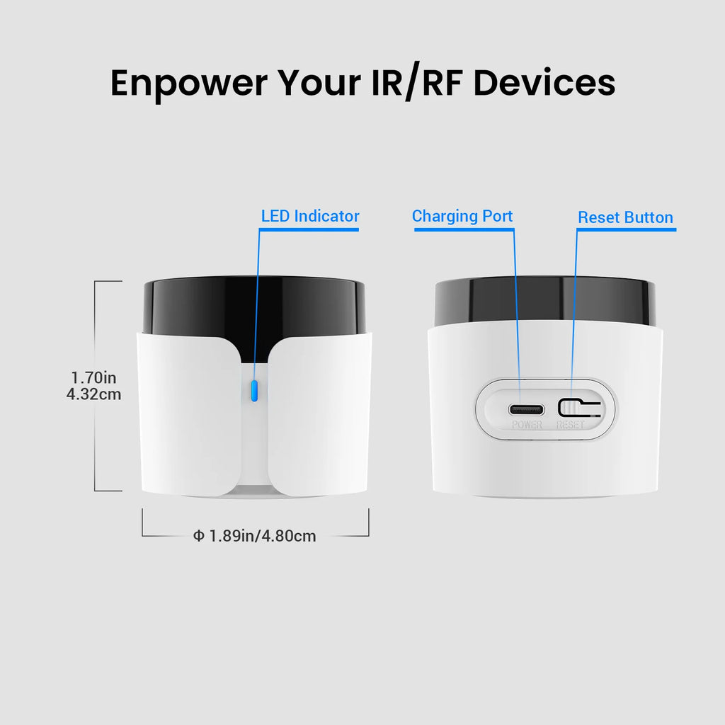 Broadlink RM5 Plus Universal Infrared Remote WiFi Smart Home Remote for TV AC Fans Voice Control Support Alexa Google Assistant