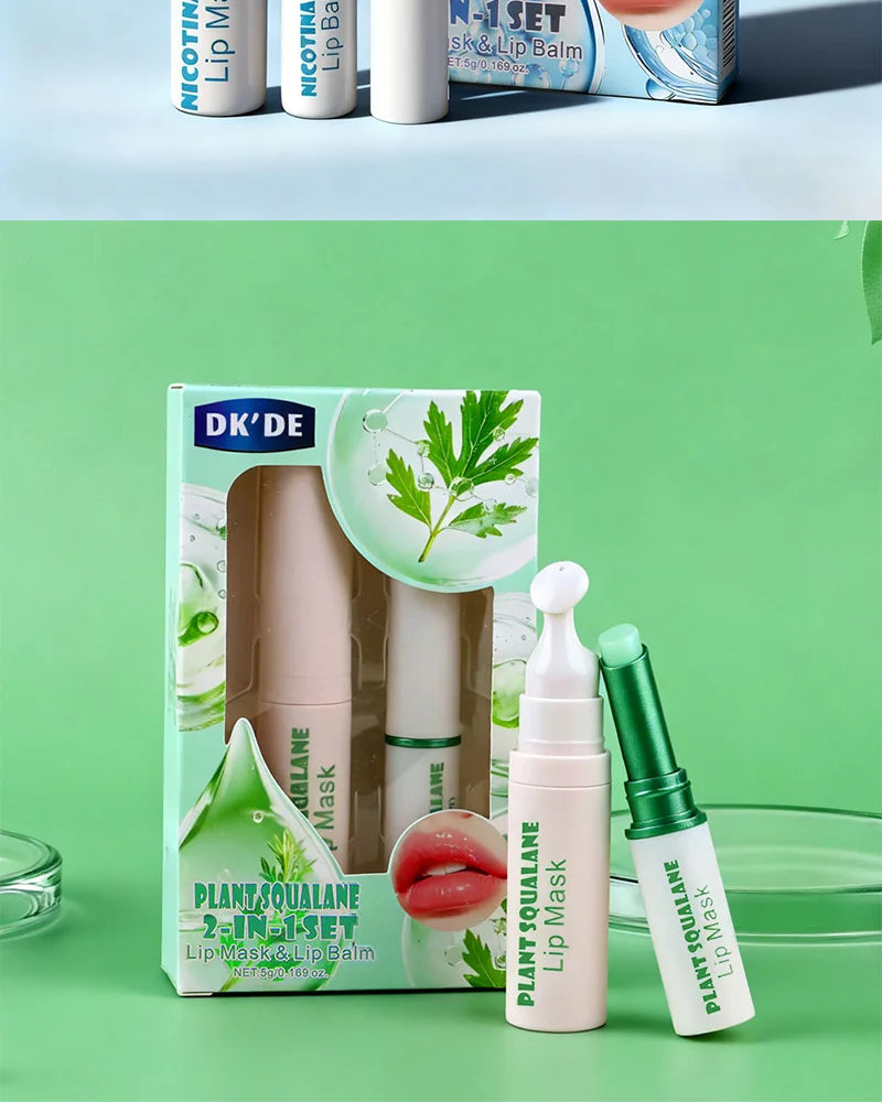 Lip Care & Hydrating Lip Mask Set - Cruelty-Free Night Repair Lip Care Tidesmit