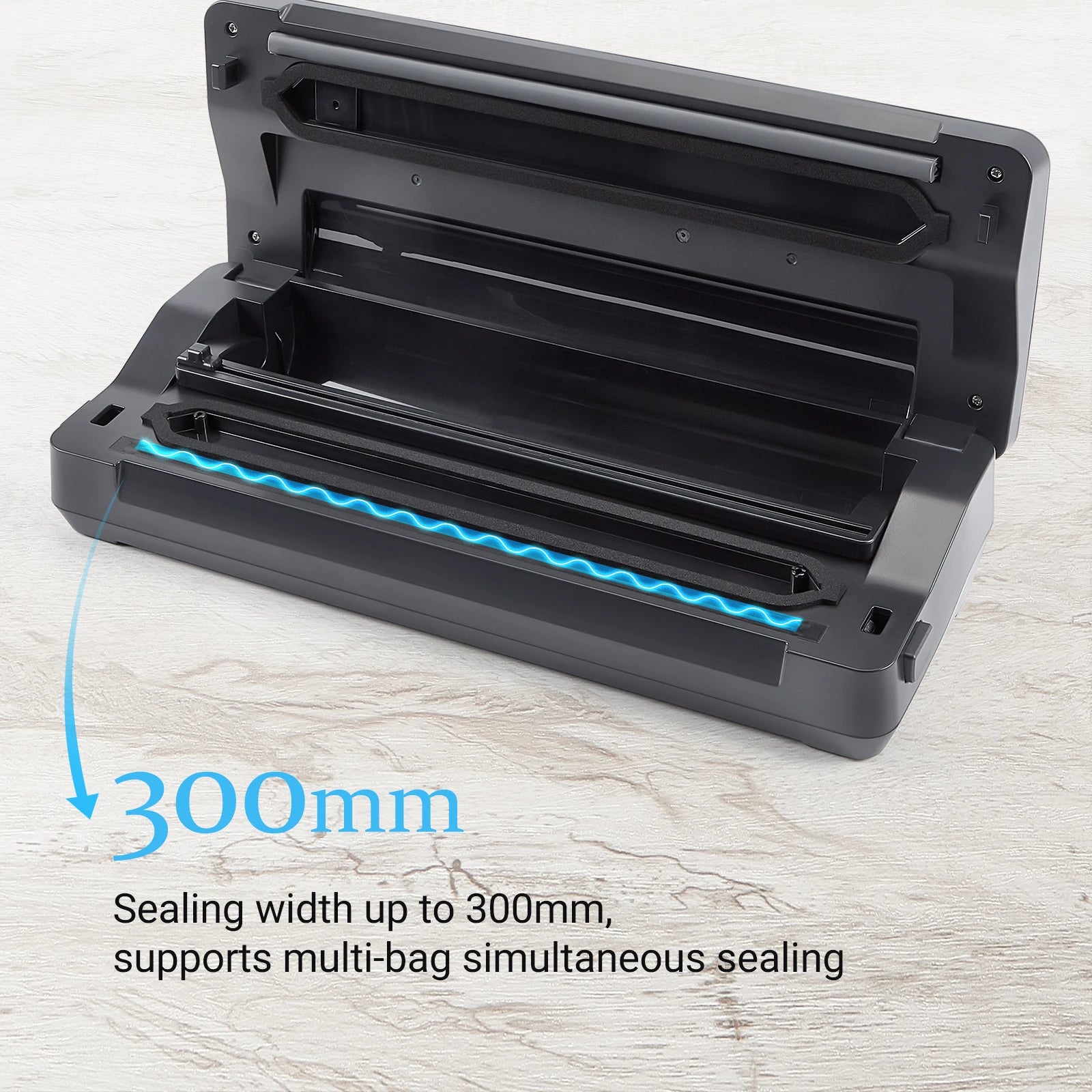 INKBIRD 3rd Vacuum Sealer with Starter Kit -80KPA Strong Suction Kitchen Household Food Vacuum Sealer Machine for Meat,Vegetable