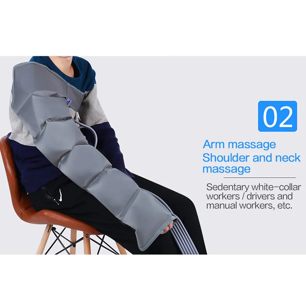 Lymphatic Drainage Machine: Electric Air Compression Leg Massager Body Shaping Massage Equipment Tidesmit