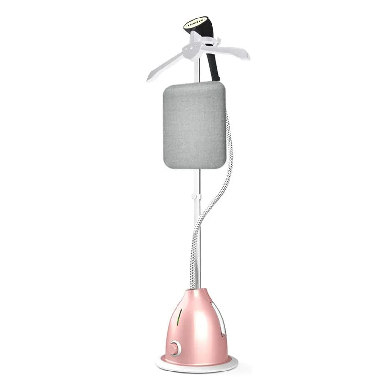 Tidesmit 2000W powerful garment steamer with fabric brush and hanging clothes rack for efficient laundry care