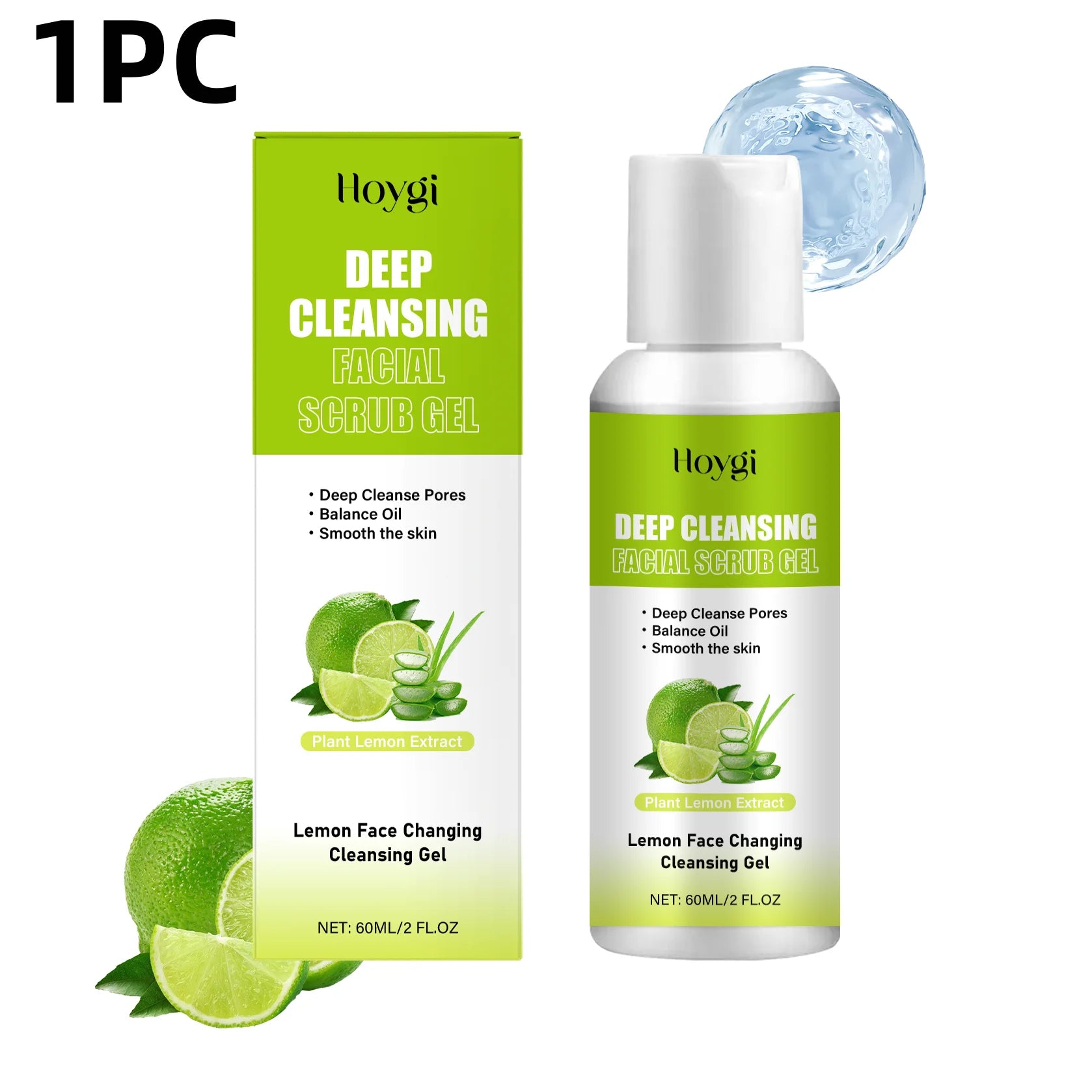 Facial Exfoliating Gel | Hydrating Pore Refining Treatment by Tidesmit Scrubs Treatments 1PC China Mainland Tidesmit