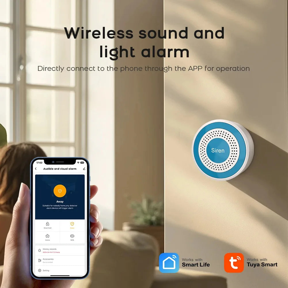WiFi Home Alarm System with Alexa Voice Control and App Automation Tidesmit