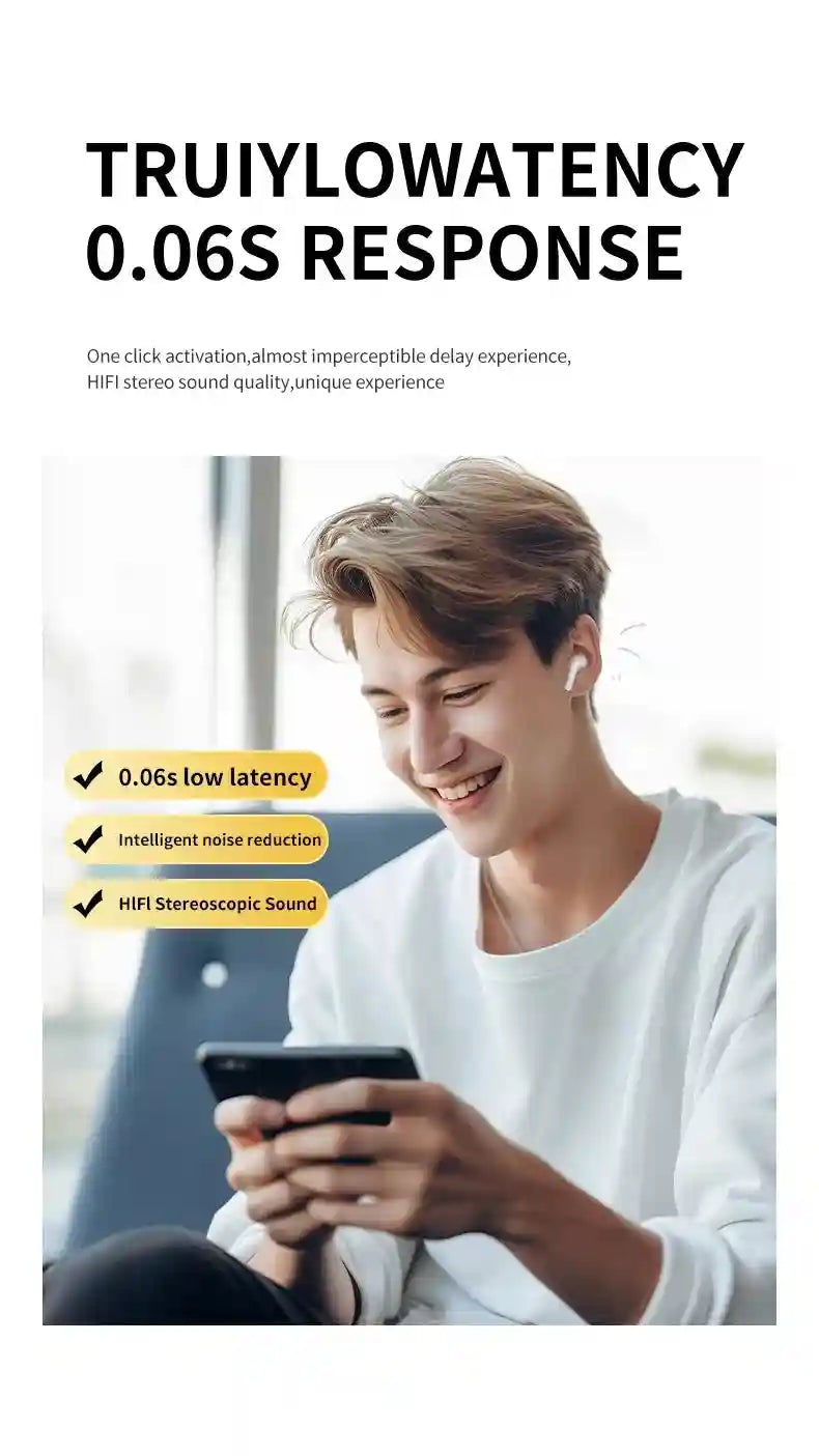 Original Sony A6 Pro Wireless Bluetooth Earphone Sport Headset In-Ear HiFi Stereo Game Earbuds Bluetooth Headphones With Mic Tidesmit