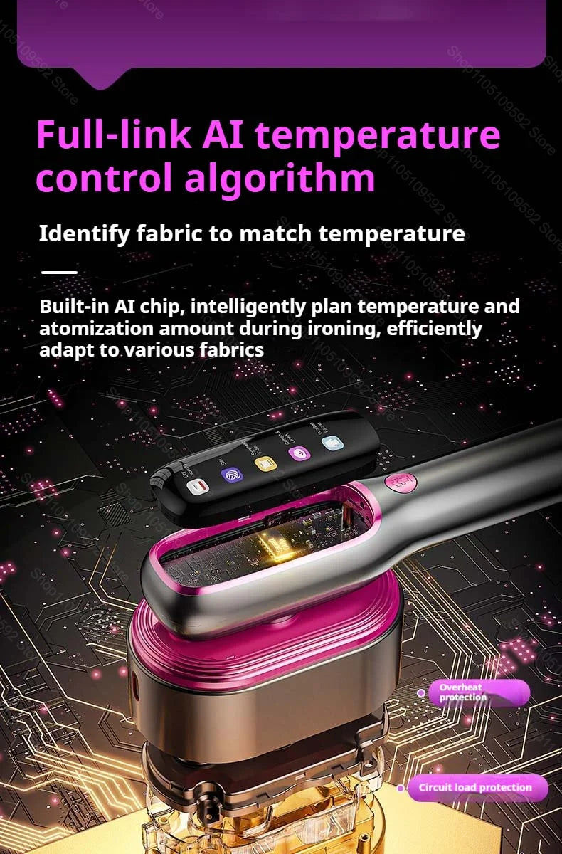 Tidesmit portable handheld garment steamer for travel, featuring a sleek design for efficient fabric wrinkle removal.