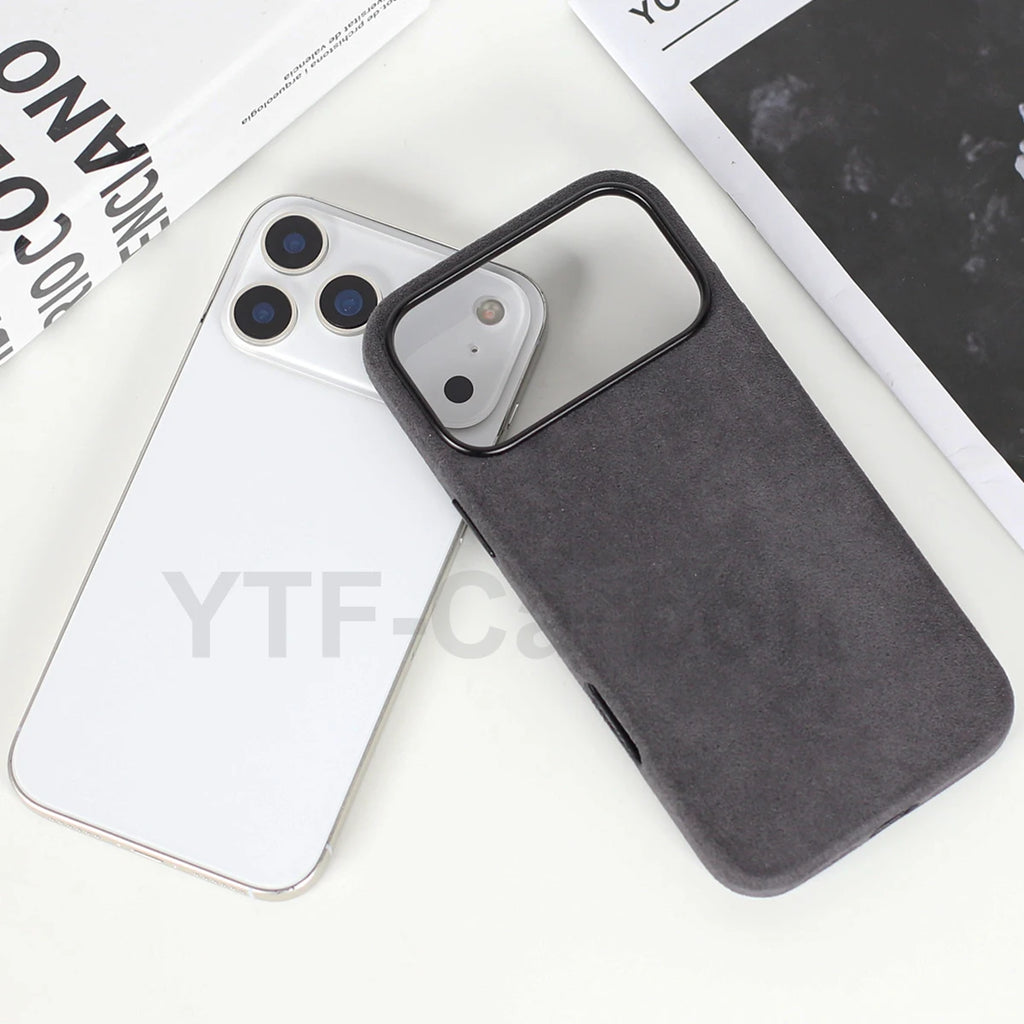 Alcantara Magnetic iPhone 17 Case: Slim Fit & Shock-Absorbing Cover Tidesmit