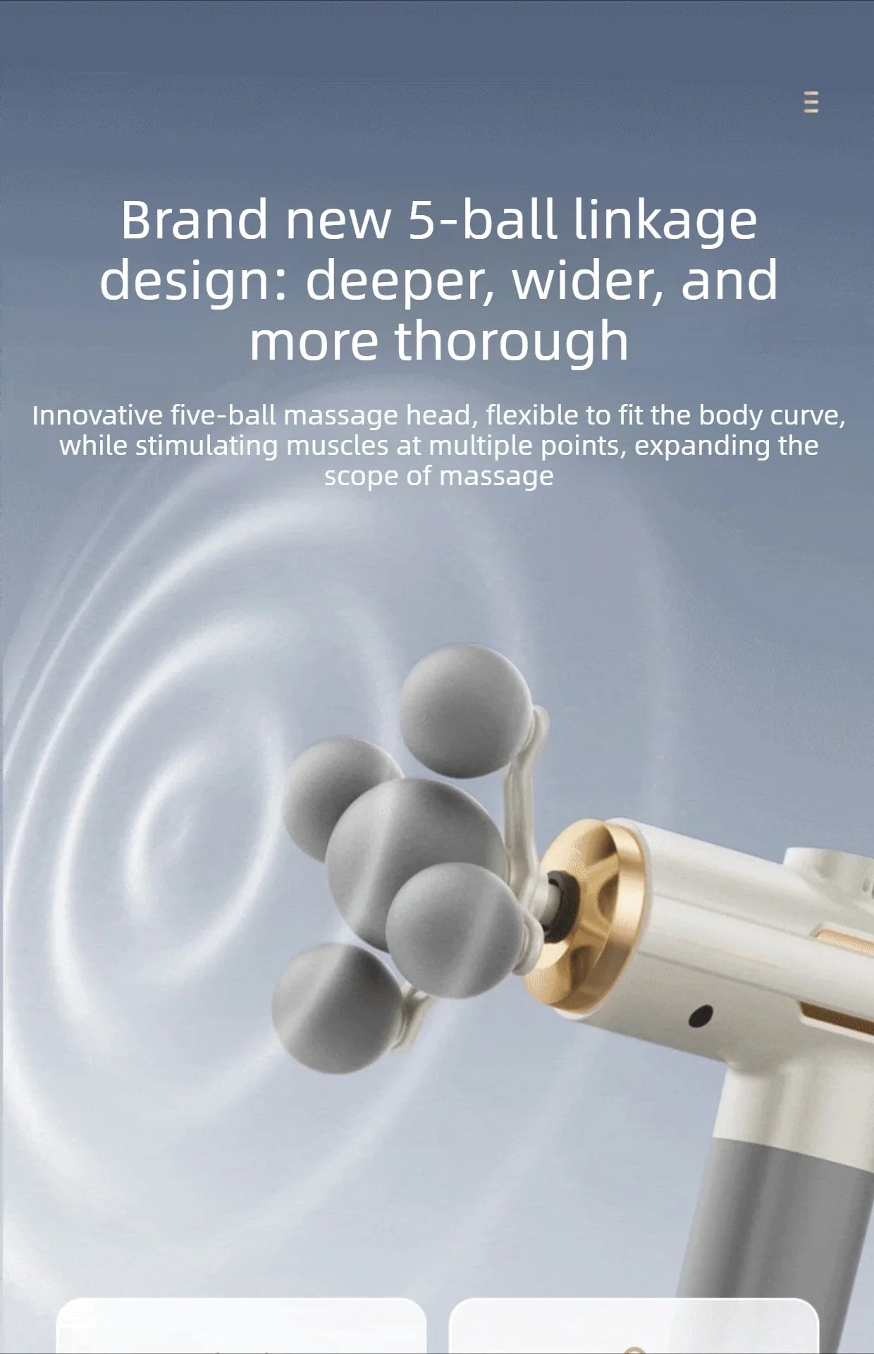 Fascia Gun Massager – Deep Tissue Percussive Therapy Tool Fascia Gun Tidesmit