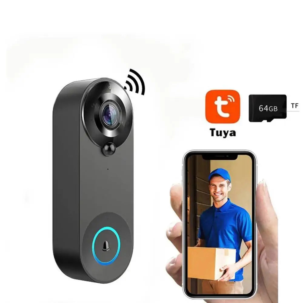 Tuya 1080P Wireless WIFI Doorbell Video Intercom Door Bell with Camera Smart Home for Security Protection PIR Motion Detection