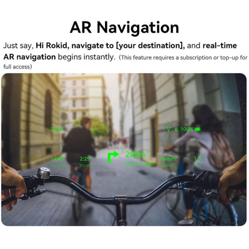 Rokid Smart Glasses: Dual-Eye Augmented Reality & Live Translation - Black Tidesmit