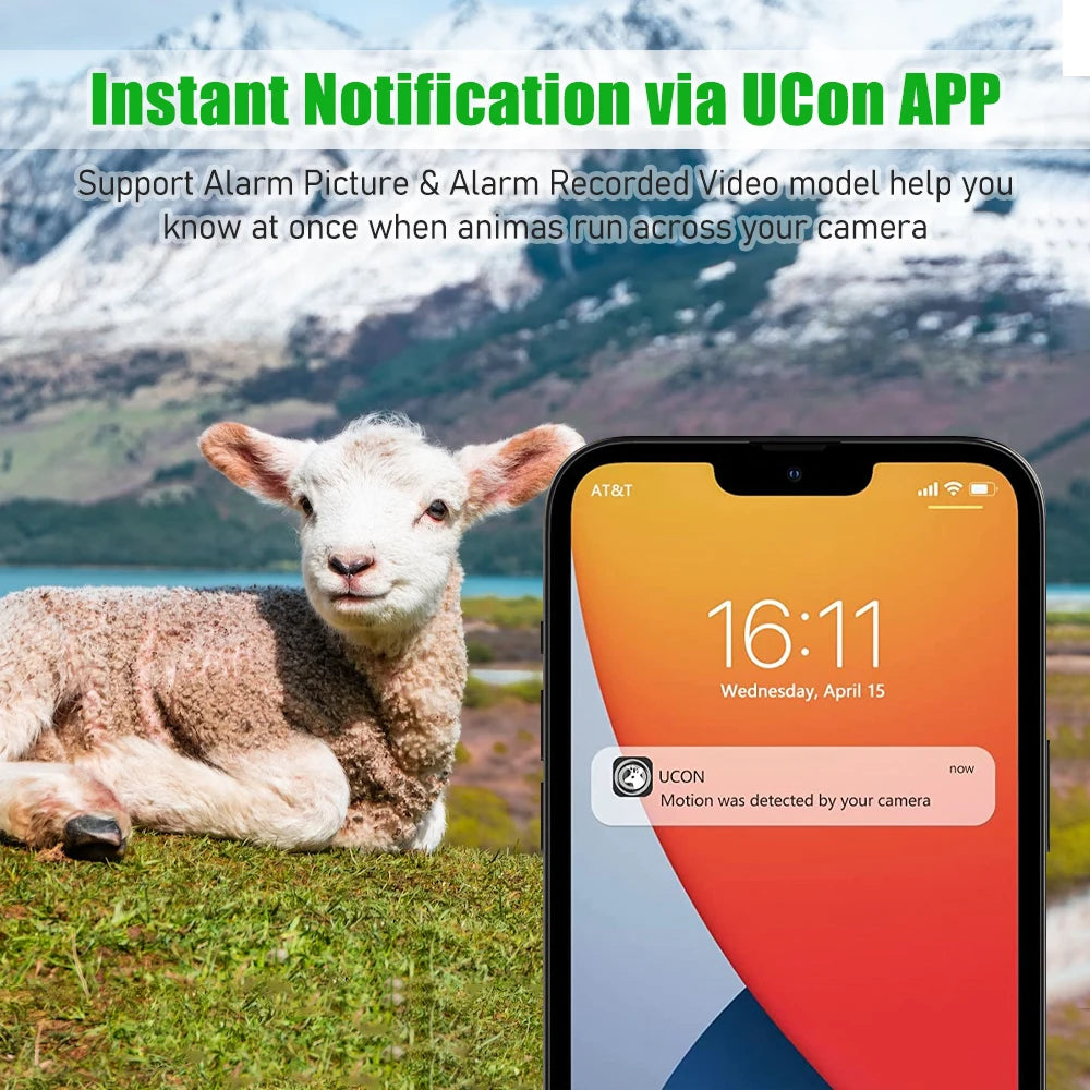 EU 4G Cellular 2K Battery Solar PIR Motion Activated Wildlife Hunting Trail Camera IP65 Outdoor Night Vision No Red Exposure