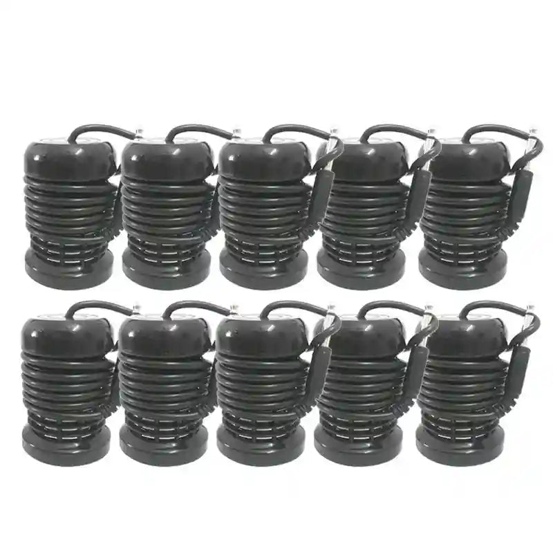 10 pack black ionic detox foot bath arrays for spa machine, round slotted ion head massager for professional cleaning.
