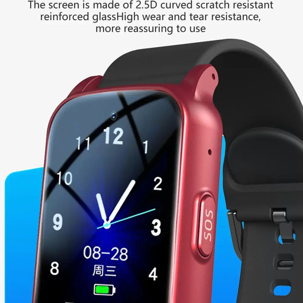 Elderly Smart Watch With Fall Detection GPS Tracking SOS Alert HD Video Call Waterproof Fitness Heart Rate Monitor For Seniors