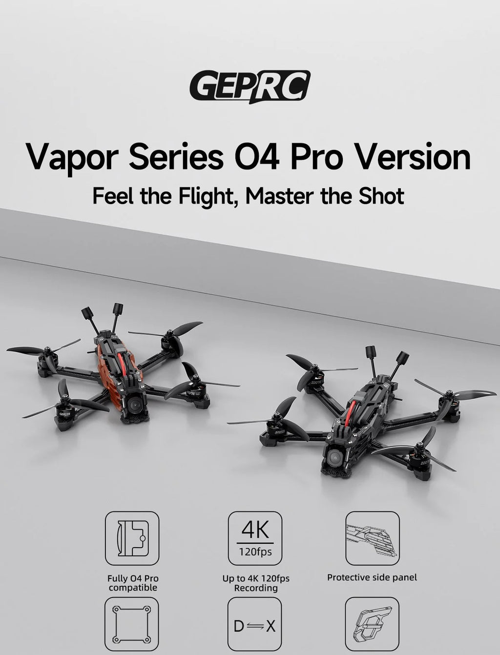 GEPRC Vapor 5-Inch 4K O4 FPV Freestyle Drone - High-Performance Quad Tidesmit