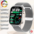 New Smartwatch Sports GPS tracker AMOLED Men Compass Military Outdoor Sports Bluetooth Call Watch 2.01 inch HD screen for Andrio