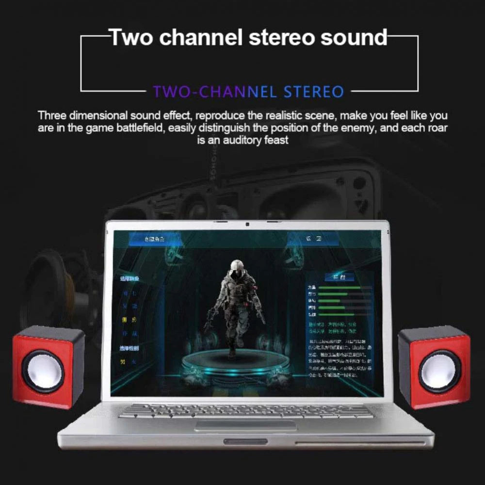 Mini Speaker For Computer PC Laptop Desktop Caixa De Som Sound Box Music Audio System Column Coluna Stereo Set Bocina Acoustics