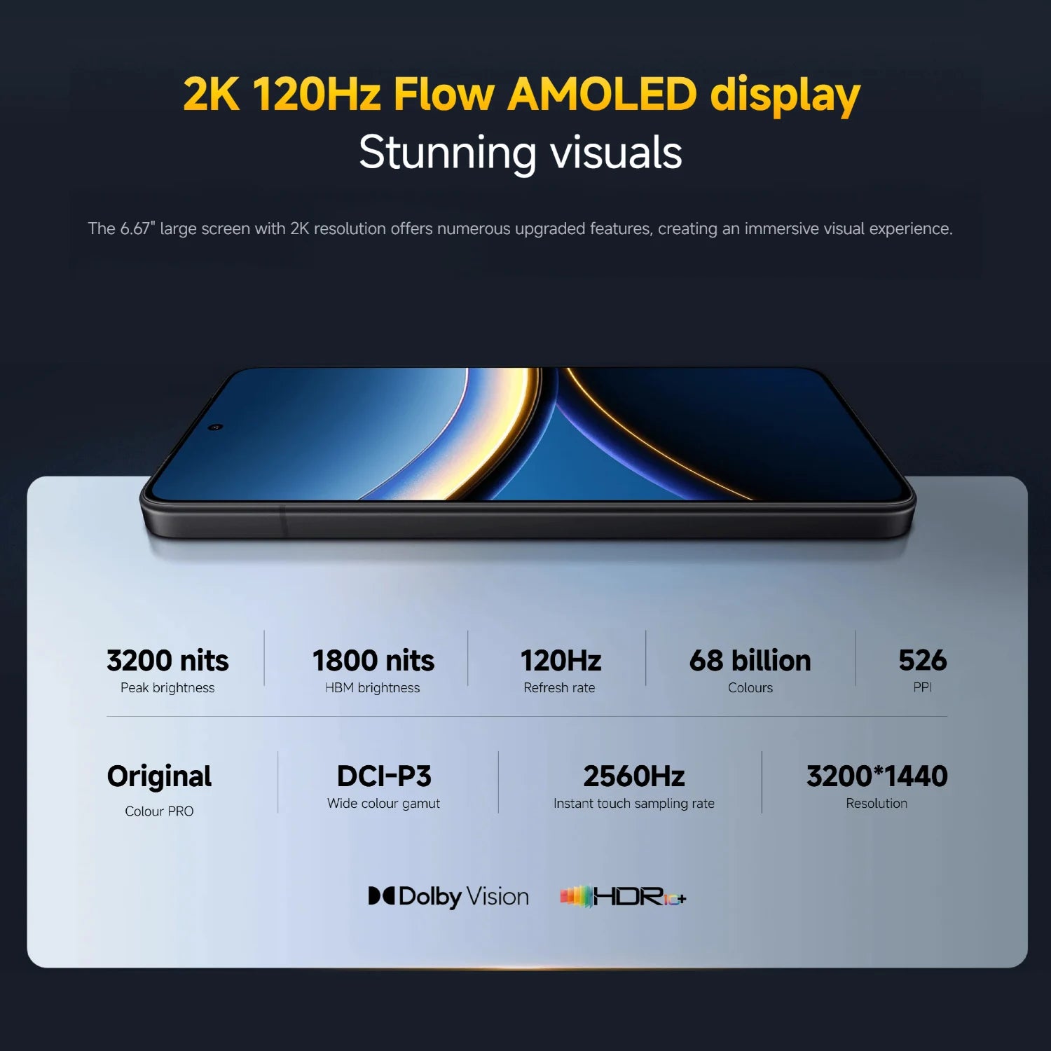 POCO F7 Pro 5G Smartphone 12GB 256GB - 120Hz AMOLED Display AE Tidesmit