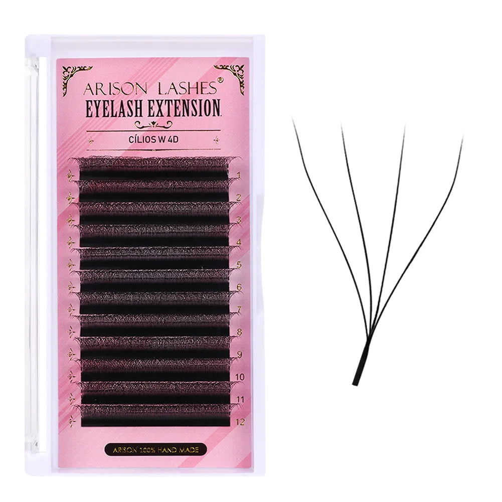 W Shape 7D Volume False Eyelashes 0.07mm D Curl - Soft Faux Lashes False Eyelashes Tidesmit