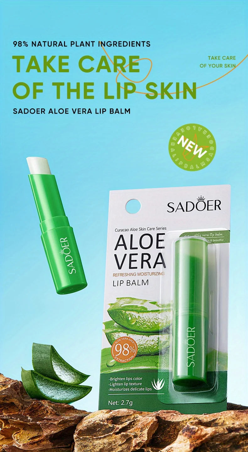 Aloe Vera Lip Balm for Hydrating Dry Lips - Cruelty-Free Lip Care Set Lip Care Tidesmit