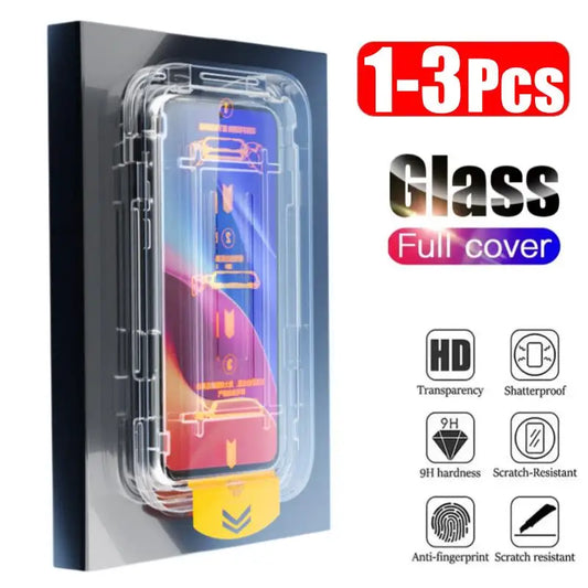 1-3Pcs One-click Installation HD Screen Protector For Samsung S25 S24 Ultra S23 Plus S22 S20 FE A55 A54 A53 A52 A35 A34 A33 A15