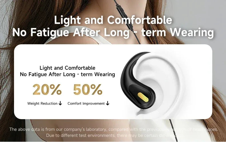 Tidesmit Open Ear Gaming Headset | Wired ENC Mic | 3.5mm & Type-C Options Tidesmit