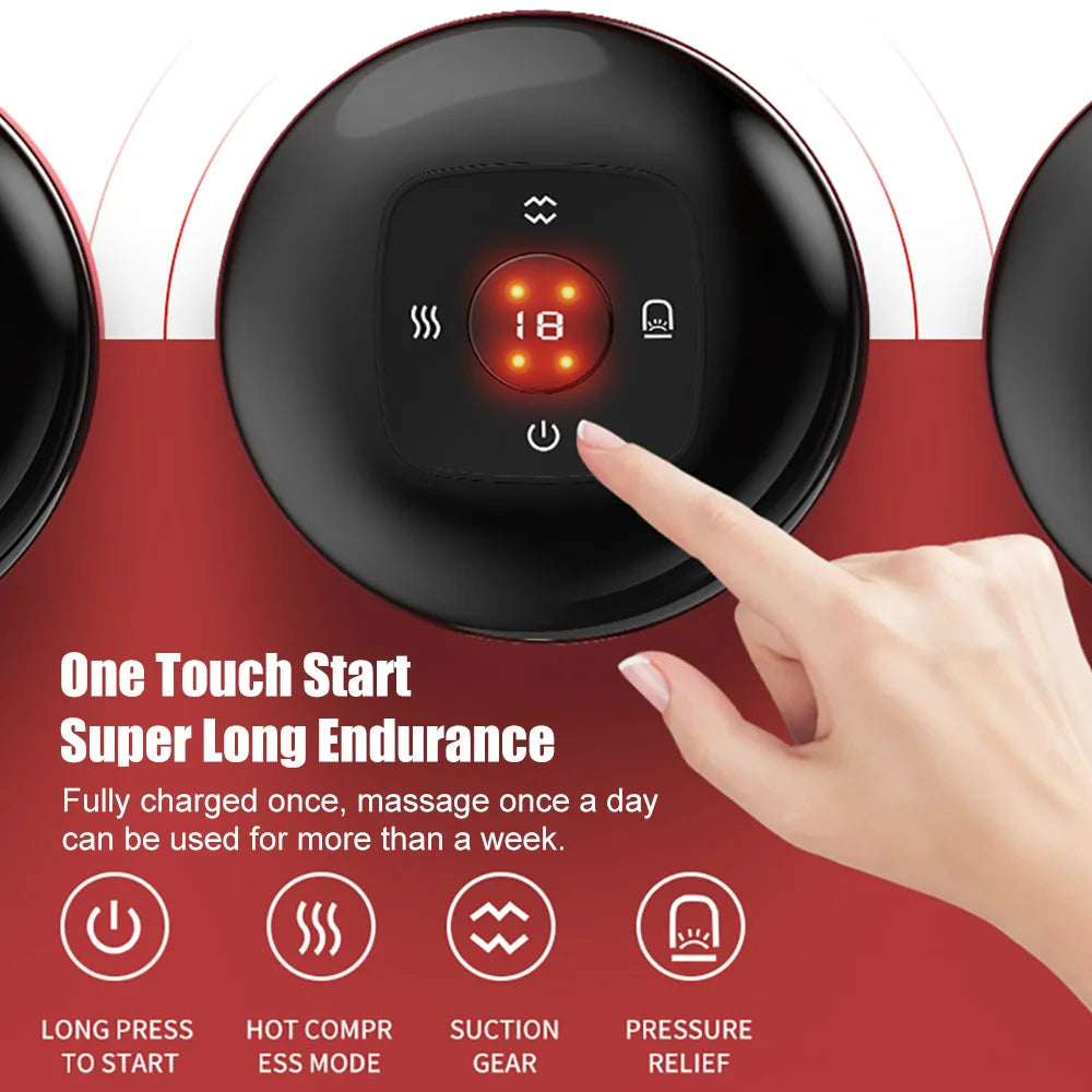 Smart Vacuum Cupping Massager - Portable Electric Muscle Relief Tool Body Shaping Massage Equipment Tidesmit