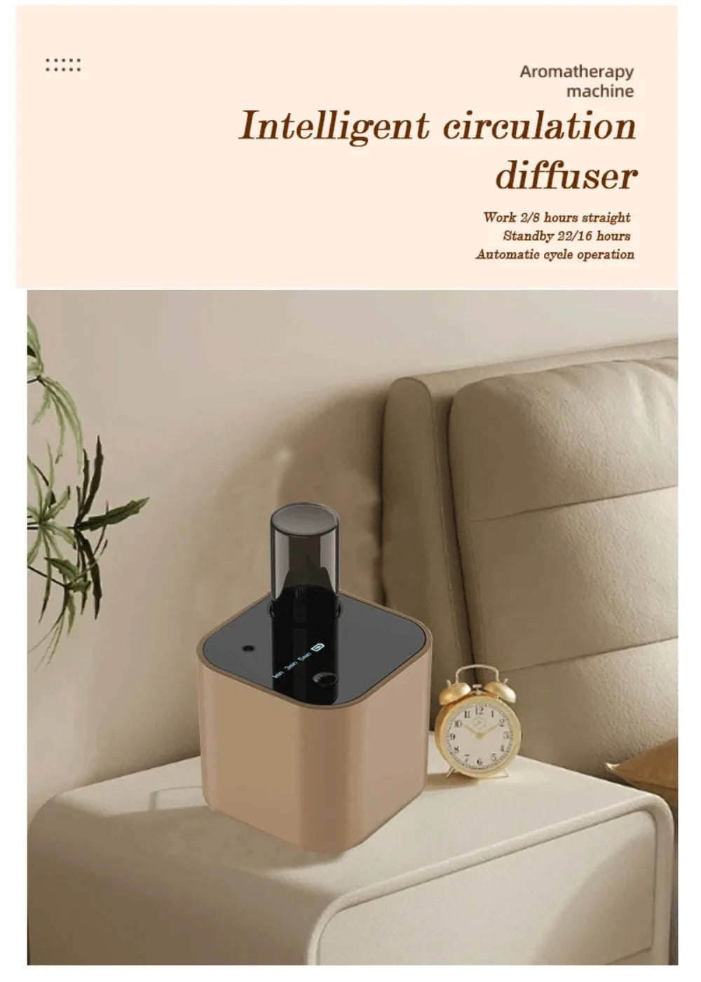 Waterless Essential Oil Diffuser Portable Room Fragrance Diffuser USB Rechargeable Professional Machine Electric Smell for Home