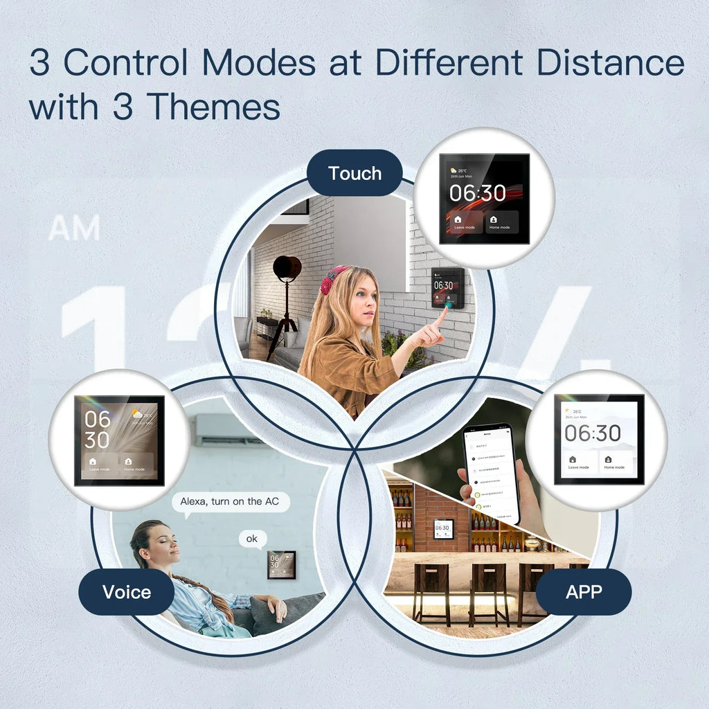 Tidesmit 4-Inch Smart Home Control Panel ZigBee Hub - Alexa Built-in Tidesmit