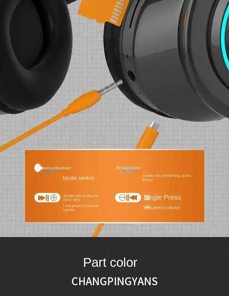 Wireless Over-Ear Headphones with Active Noise Cancellation - Black Tidesmit