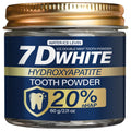 Tidesmit 7D White Hydroxyapatite Tooth Powder with 20% nHAP, activated charcoal, and refreshing mint.