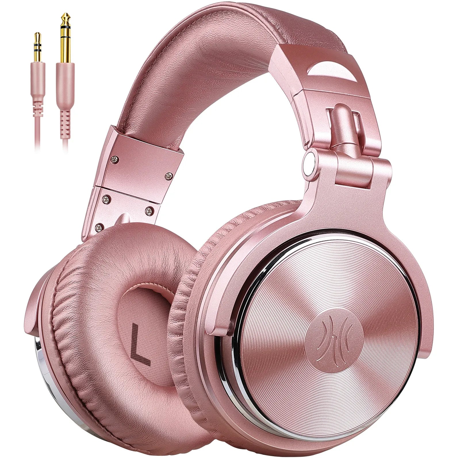 Pro-10 Studio Monitor Headphones with 50mm HiFi Drivers Rose Gold Tidesmit