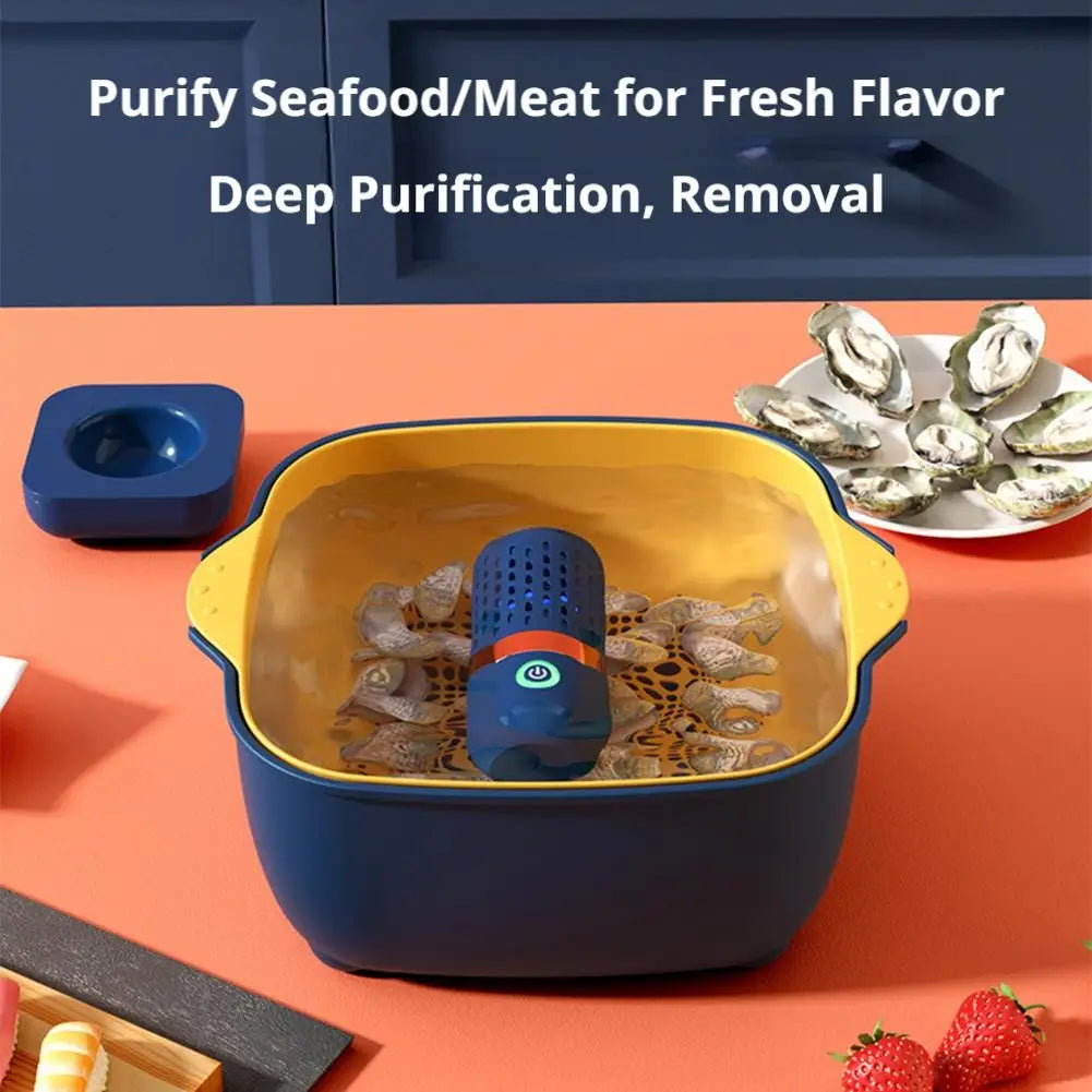 1pc Vegetable and Fruit Cleaning Machine, Fruit and Vegetable Washer, Fruit Cleaner, Fruit Purifier, Waterproof Fruit Cleaning D