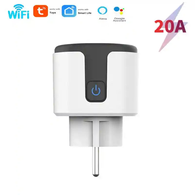 Tidesmit Wifi Smart Plug 16A with Energy Monitor & Voice Control Socket 20A WB China Mainland Tidesmit
