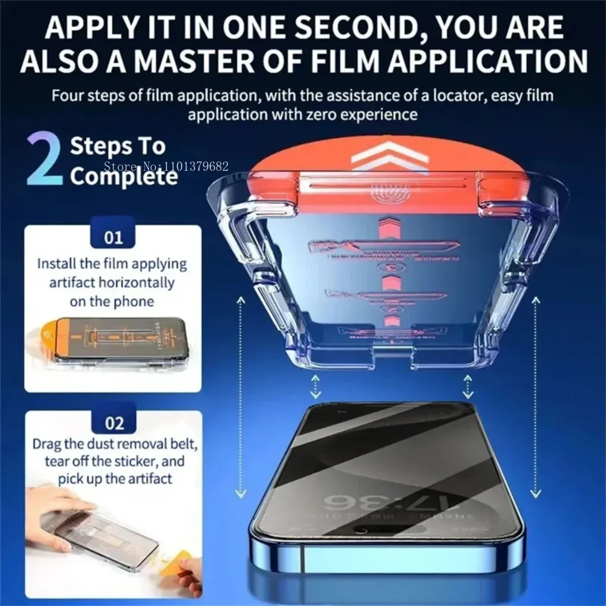 Privacy Screen Protector for iPhone 16 - Anti-Spy Tempered Glass 3 Pack Tidesmit