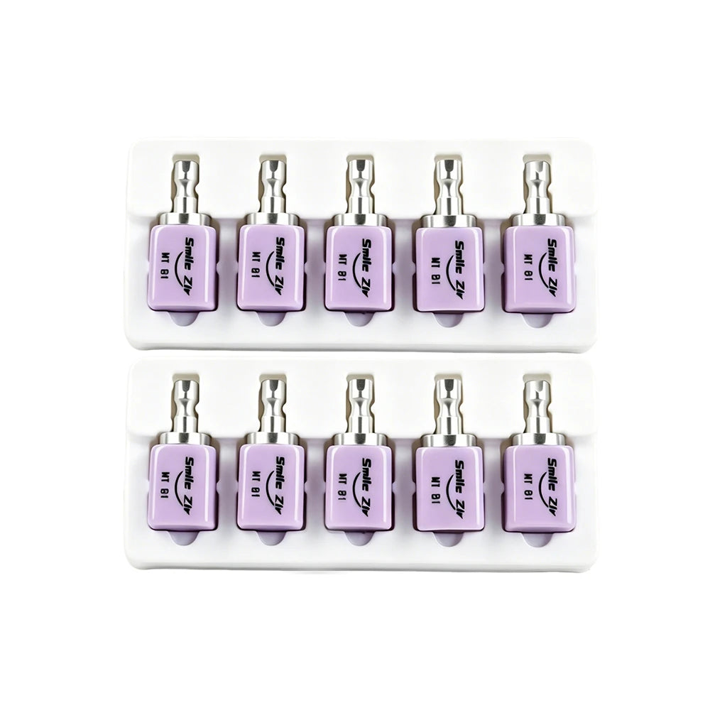 10pcs/2 Box Dental Lab C14 Lithium Disilicate HT/LT Glass Ceramic Blocks for CAD CAM Sirona Cerec Veneer Dentist Materials