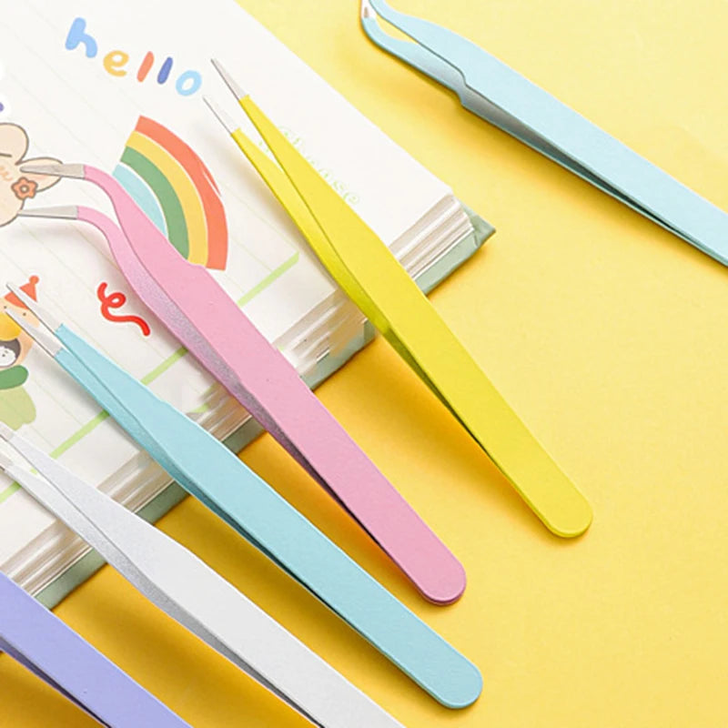 Eyelash Tweezers Set for False Eyelashes - Precision Applicator Tools False Eyelashes Tidesmit