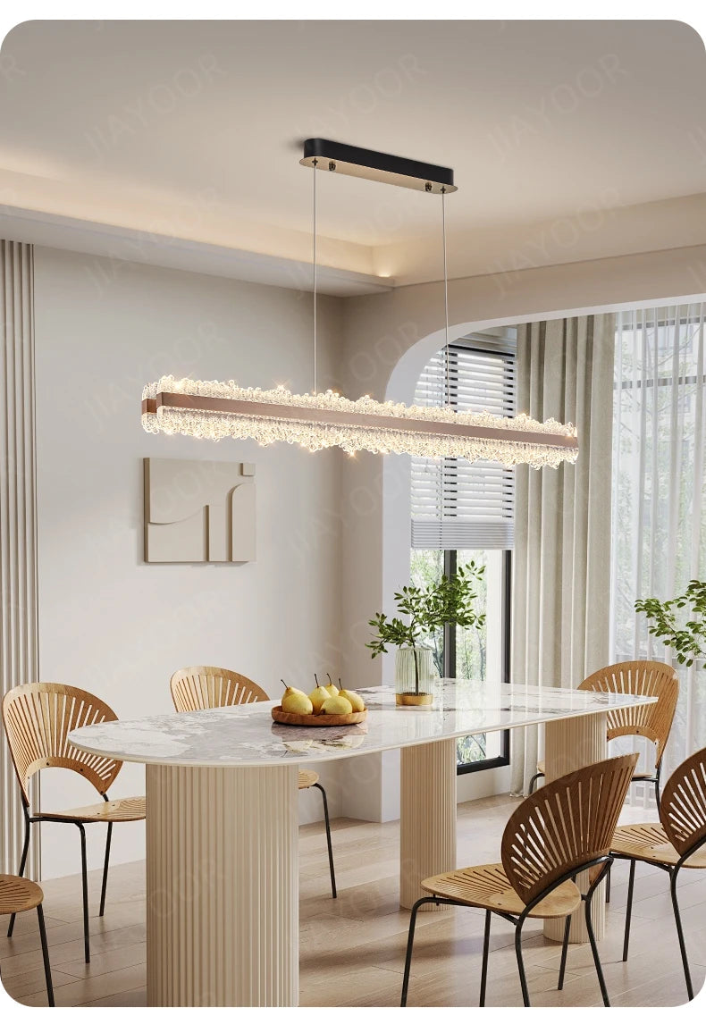 LED Ring Light Chandelier 120cm - Dimmable Rose Gold & Grey Tidesmit