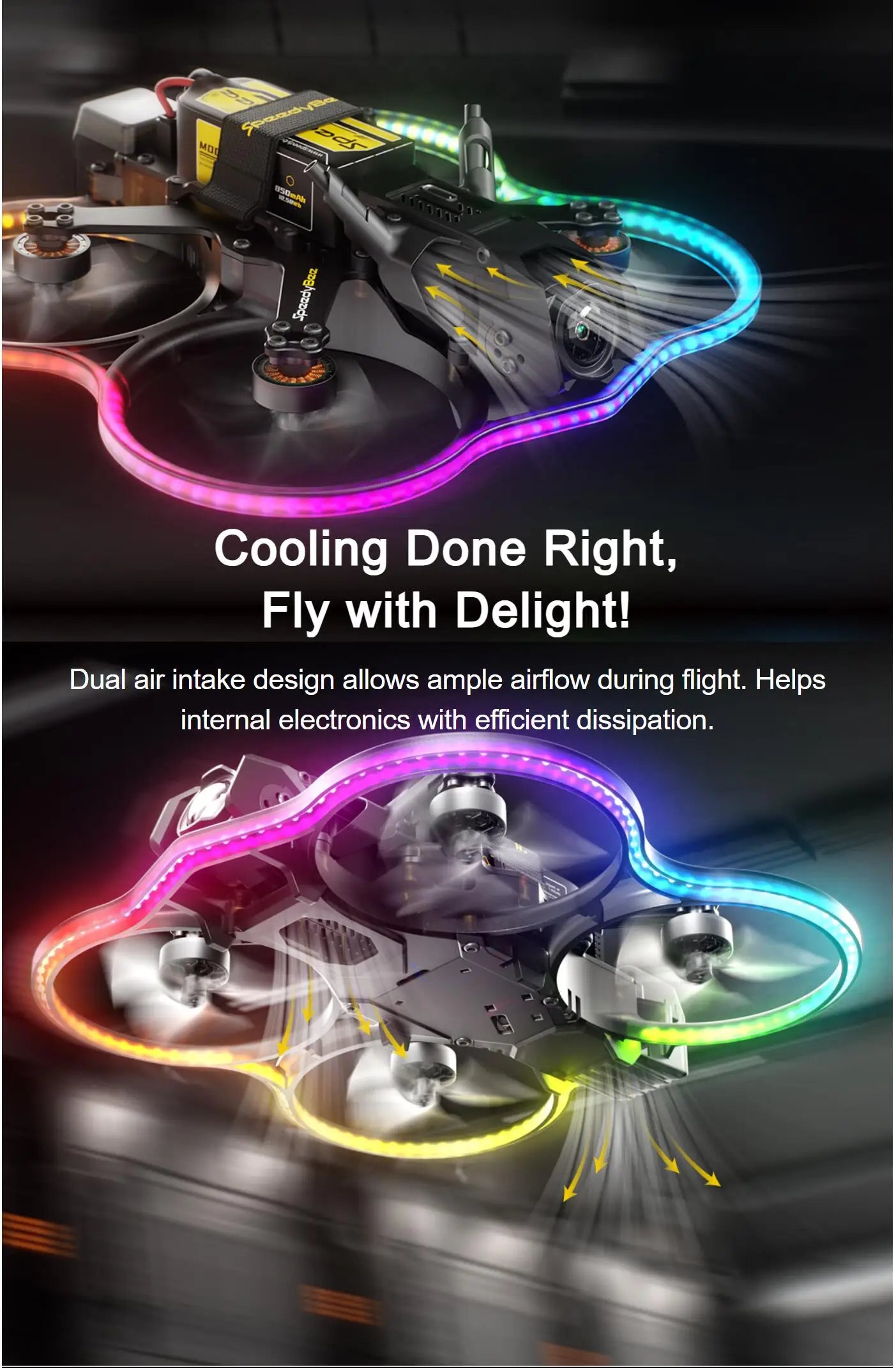 SpeedyBee Bee25 Cinewhoop 2.5 Inch FPV Drone - DJI O3 Air Unit Compatible Tidesmit