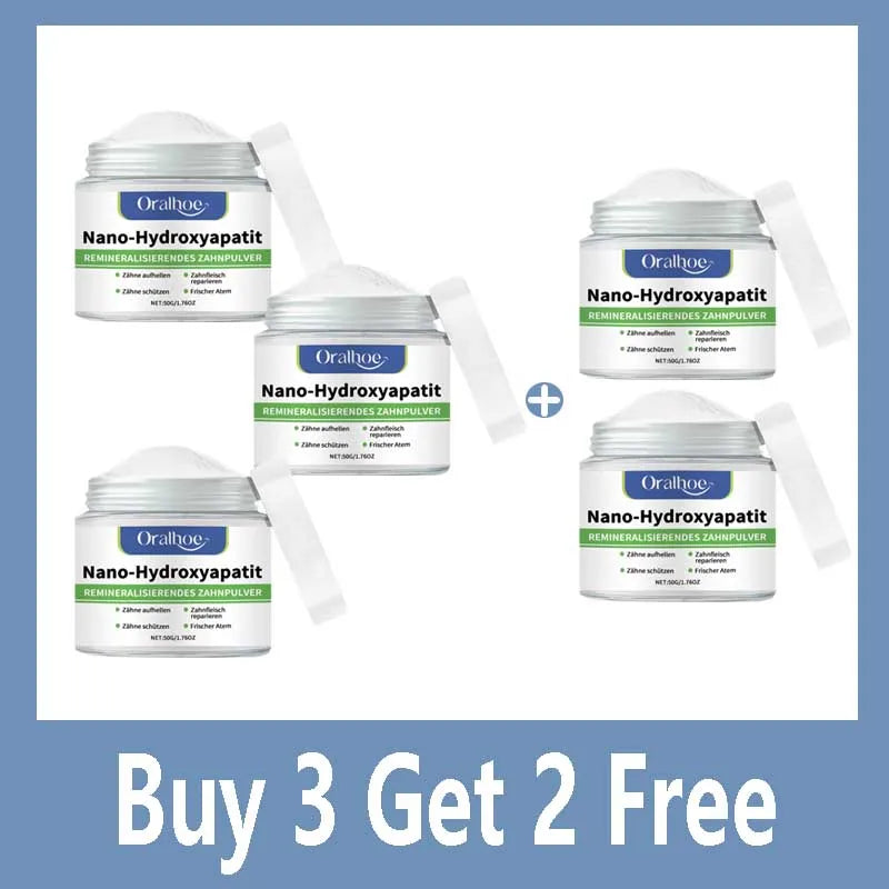 Tidesmit Winter Whitening Tooth Powder with Hydroxyapatite for enamel repair and cool mint fresh breath.