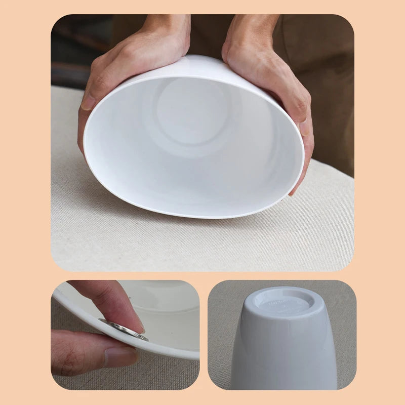 White self-watering pot shown with detachable lid and inner insert for watering.