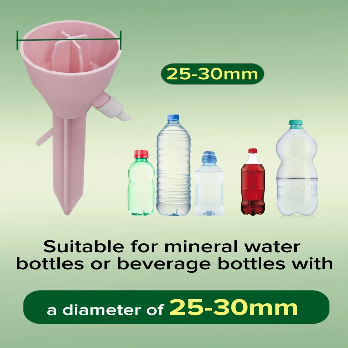20 Pcs Automatic Plant Drip Irrigation Kit Adjustable Water Flow Battery-Free Universal for EU/US Thread Bottles Efficient