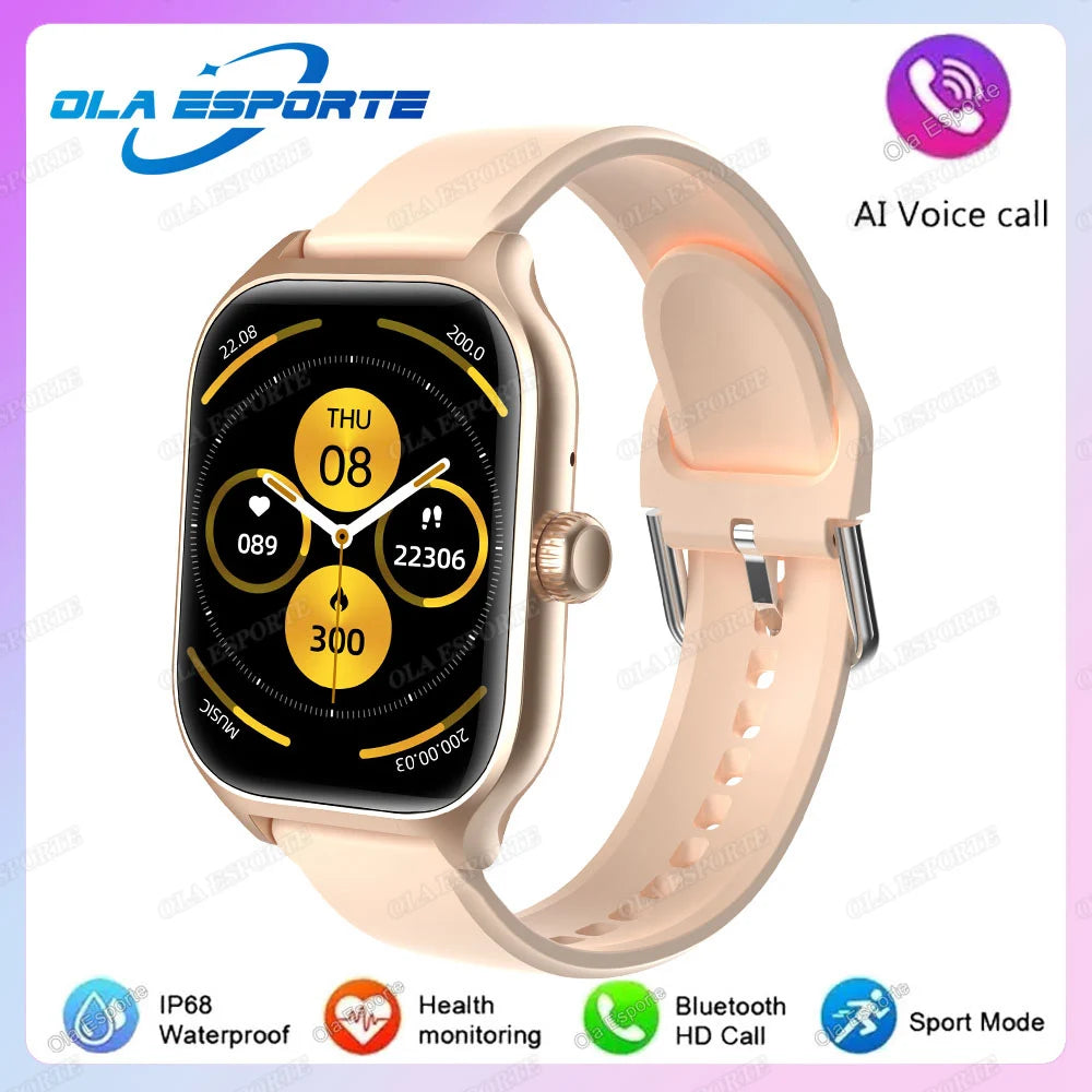 Smart Watch For Android IOS Watches 2.01inch HD Display BT Call Message Alert Music Sports Mode Smartwatch Men Women Gift HW12
