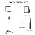 LED Video Light Kit | Adjustable Studio Lighting for Content Creation 1 Pack Combination Tidesmit