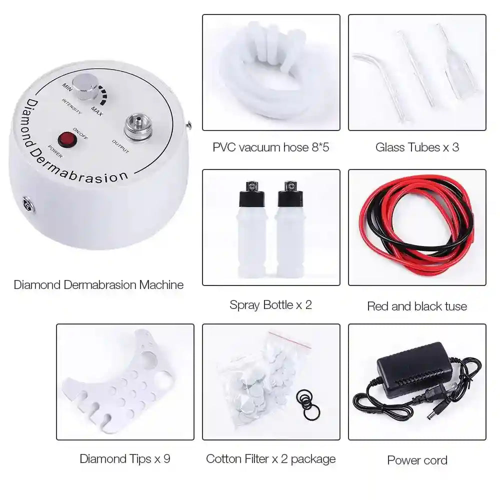 Diamond Microdermabrasion Machine: Professional Facial Exfoliation Tool Eye Massage Instrument Tidesmit