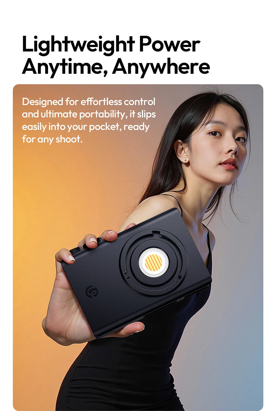 100W COB LED Video Light Bi-Color 2700-6500K Studio Lighting Tidesmit