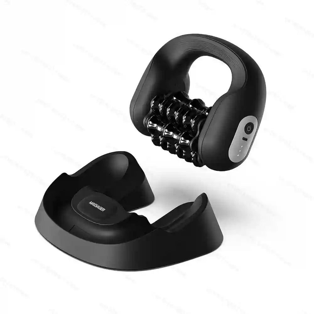 Electric Massage Roller | 3-Speed Deep Tissue Muscle Recovery Device Massage Roller Gray Tidesmit