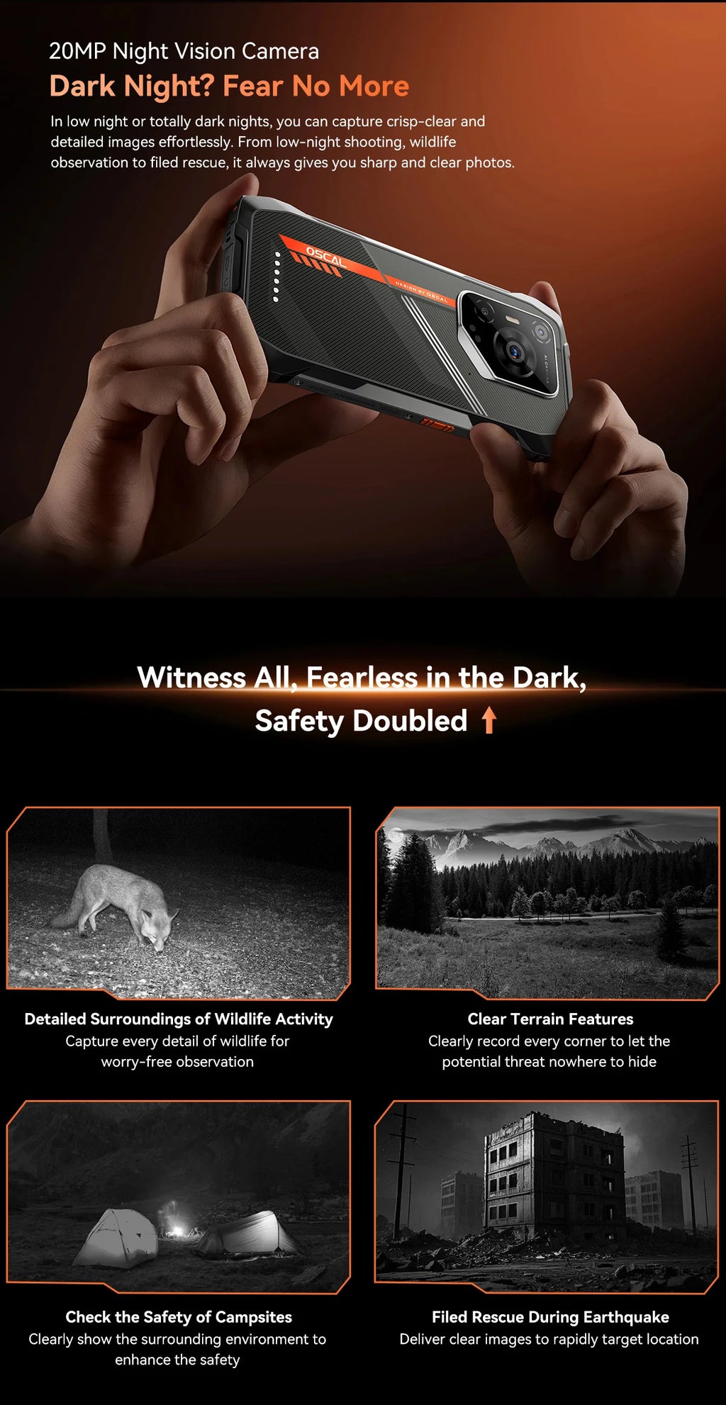 Blackview OSCAL PILOT 3 5G mobile phones AI Rugged Smartphone MTK 6300, 6.78" 2.4K Display 120Hz, 12GB 256GB, 7500Amh Phones