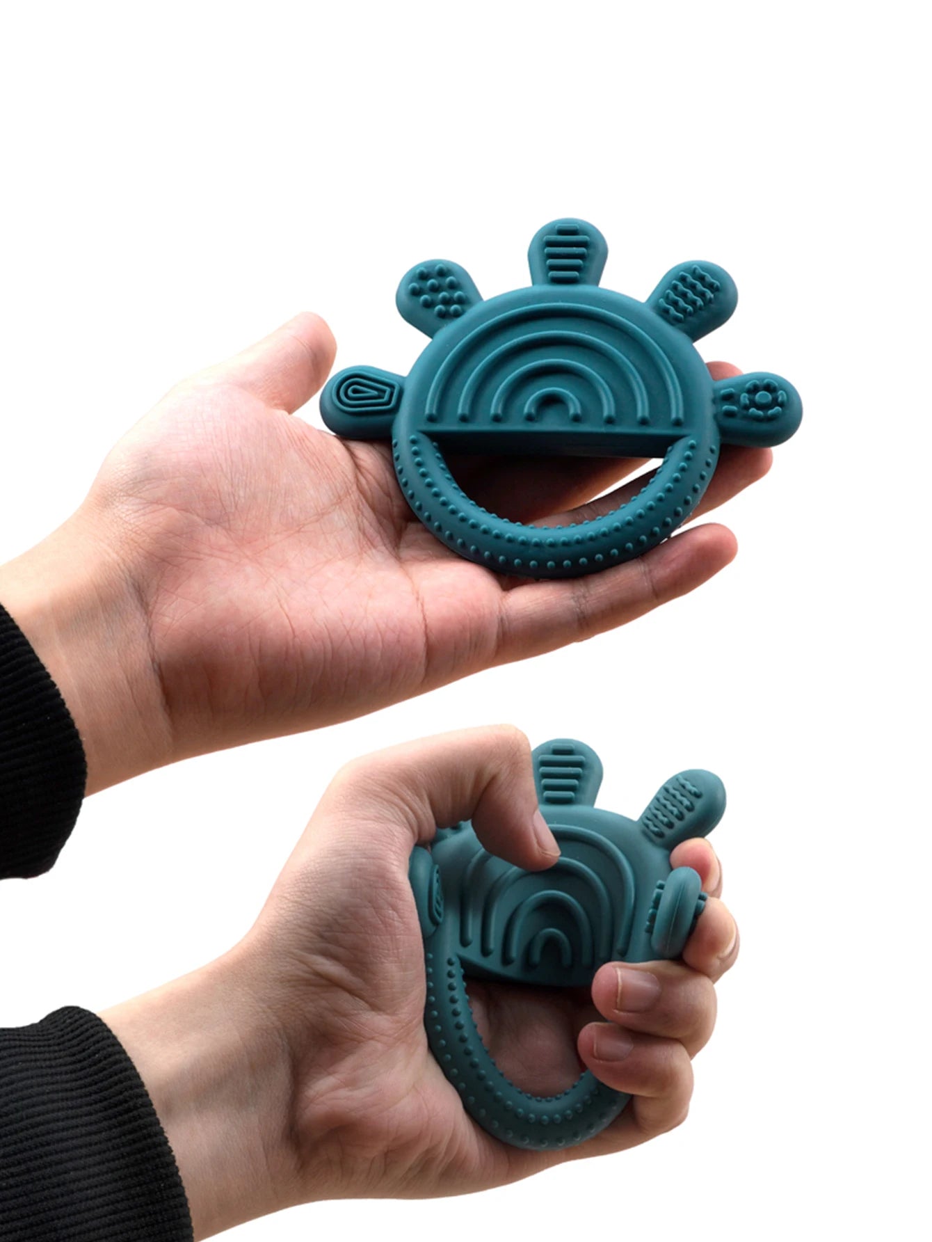 1PC Baby Silicone Teether Toys Cartoon Sun Shape Teethers For Baby Chewing Training Baby Toys Nursing Baby Accessories