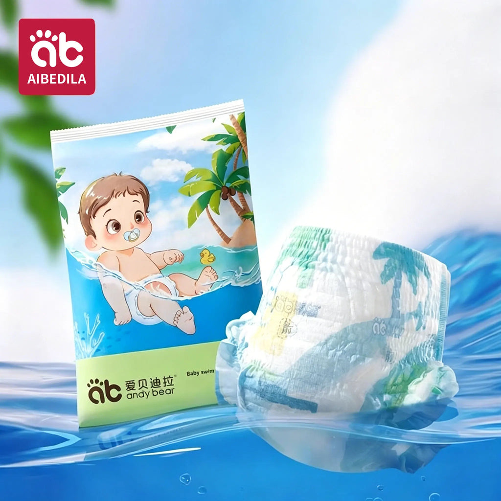 Waterproof Baby Swimming Diaper Disposable Swimwear Pull-Up Pants 0-3 Years Toddler Aquatic Trousers Infant Baby Swimming Trunks