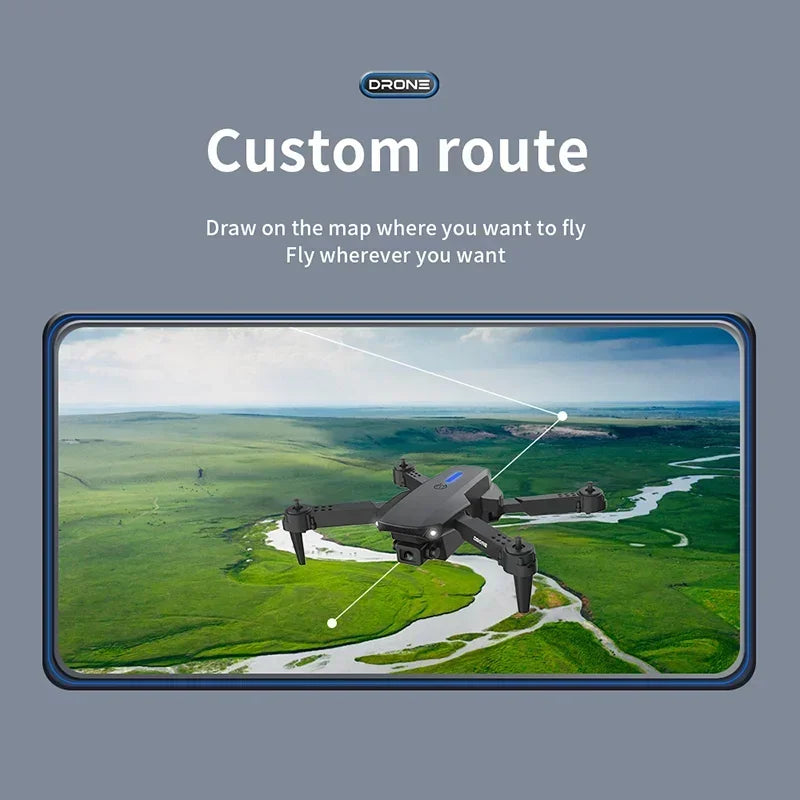 4K Foldable Camera Drone with Dual HD Lenses - Tidesmit Tidesmit