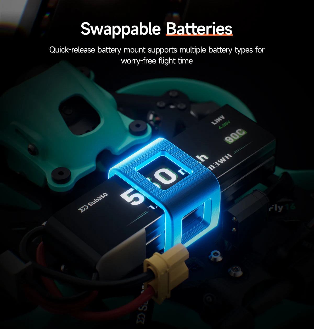 1.6 Inch FPV Freestyle Drone - ELRS 2.4G High Performance Quadcopter Tidesmit